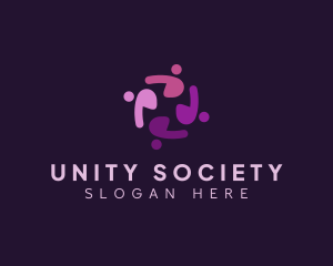 Society - Human Crowd Society logo design