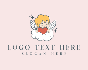 Cloud - Cute Cupid Heart logo design