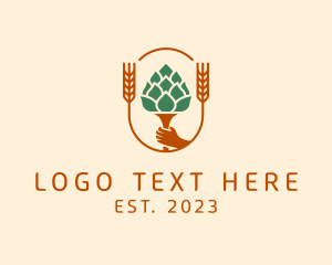Lager - Beer Malt Farmer logo design