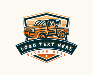 Truck - Tow Truck Logistics logo design