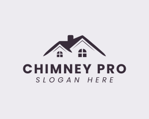 Chimney House Roofing logo design