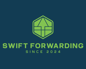 Forwarding Logistics Arrow logo design