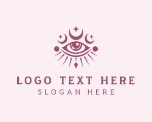 Holistic - Bohemian Crescent Eye logo design