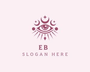 Fortune Telling - Bohemian Crescent Eye logo design