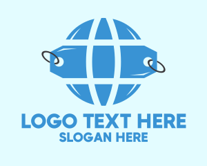 Market - Price Tag Globe logo design