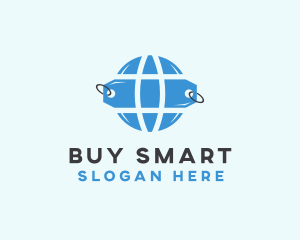 Purchase - Price Tag Globe logo design