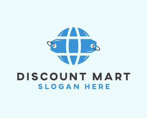 Sale - Price Tag Globe logo design