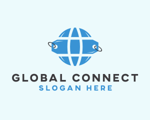 Price Tag Globe logo design