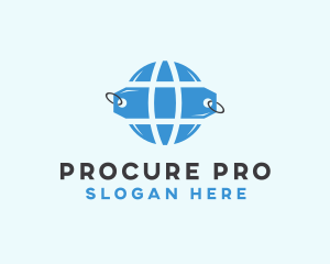 Procurement - Price Tag Globe logo design