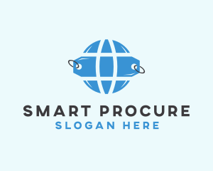 Procurement - Price Tag Globe logo design