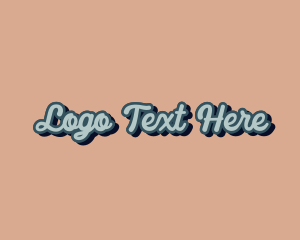 Wordmark - Retro Cursive Company logo design