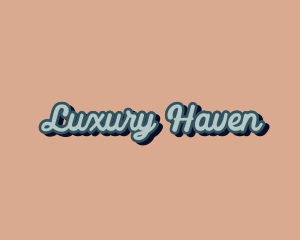 Retro Cursive Company logo design