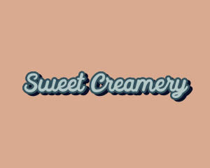 Retro Cursive Company logo design