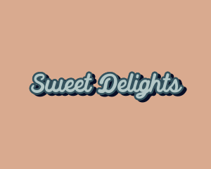 Desserts - Retro Cursive Company logo design