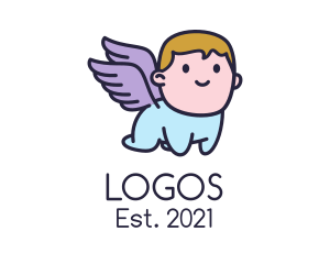 Ministry - Cute Baby Angel logo design