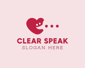 Heart Eat Chat logo design