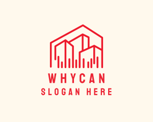 Cityscape - Modern Building Warehouse logo design