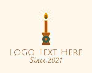 Religious - Spiritual Candle Decor logo design