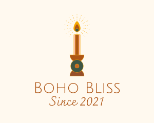 Spiritual Candle Decor  logo design