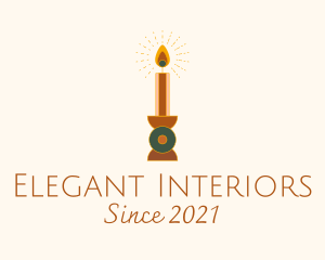 Spiritual Candle Decor  logo design