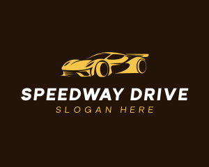 Driver - Fast Sports Car Driver logo design