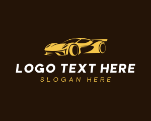 Car Care - Fast Sports Car Driver logo design