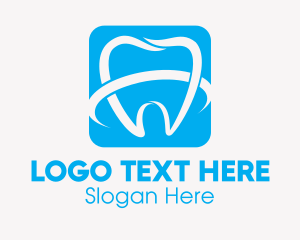 Dental - Molar Tooth Square logo design