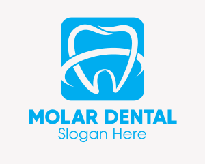 Molar - Molar Tooth Square logo design