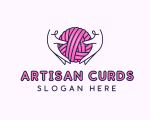 Crochet Hand Yarn logo design