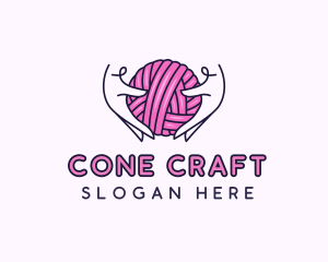 Crochet Hand Yarn logo design