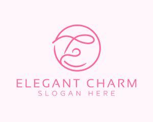 Elegant Salon Letter E logo design