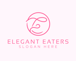 Elegant Salon Letter E logo design