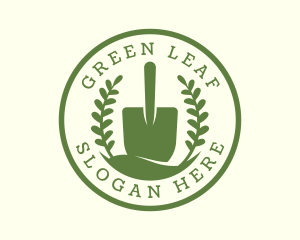 Shovel Plant Leaves logo design