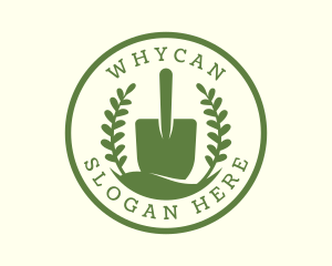 Herb Garden - Shovel Plant Leaves logo design