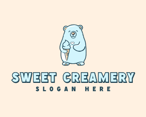 Creamery - Bear Yogurt Creamery logo design