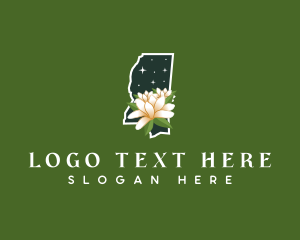 Cedar - Mississippi Magnolia Flower logo design