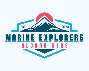 Mountain Climbing Exploration logo design