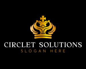 Circlet - Monarch Queen Crown logo design