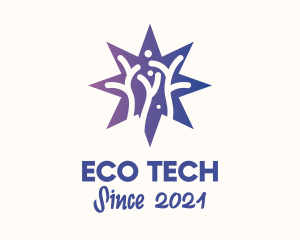 Ecosystem - Star Coral Reef logo design