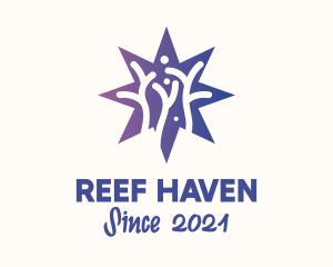 Reef - Star Coral Reef logo design