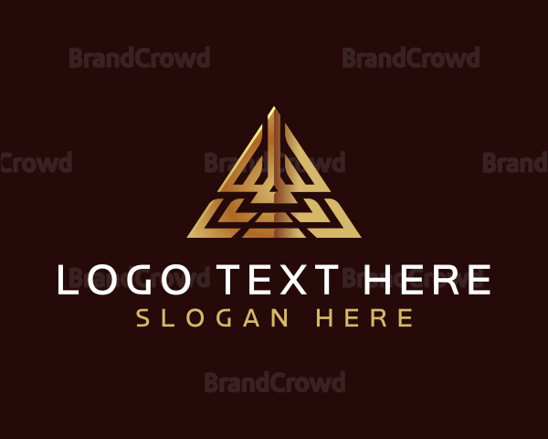 Luxury Pyramid Triangle Logo