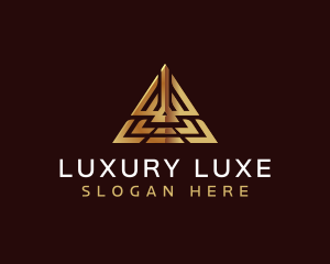 Luxury Pyramid Triangle logo design