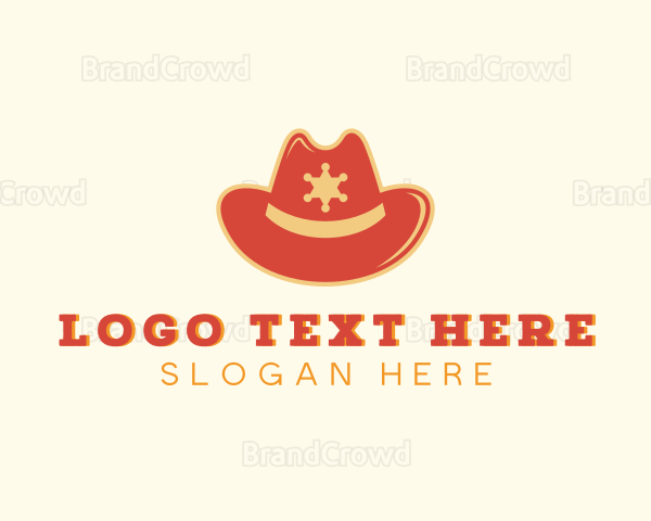 Sheriff Cowboy Hat Logo