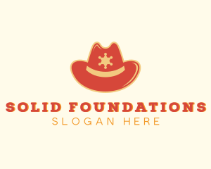 Sheriff Cowboy Hat Logo