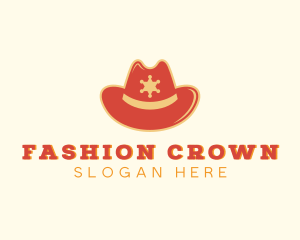 Hat - Sheriff Cowboy Hat logo design