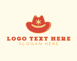 Rodeo - Sheriff Cowboy Hat logo design