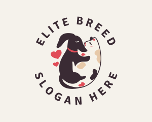 Hound Love Cat logo design