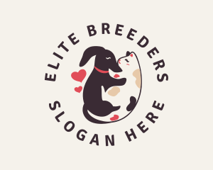 Breeding - Hound Love Cat logo design