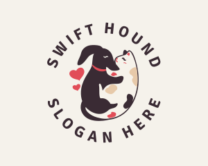 Hound Love Cat logo design