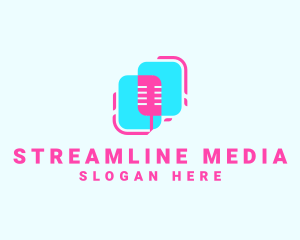 Streaming - Mic Podcast Streaming logo design